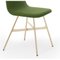 Palm Tria Gold Upholstered Dining Chair by Colé Italia 4