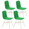 Menta Tria Gold Upholstered Dining Chair by Colé Italia, Set of 4 1