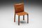 Italian Cab Chair in Cognac Leather by Mario Bellini for Cassina, 1980s 7