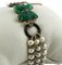 Beaded Bracelet in 9K Gold and Silver with Pearls Diamonds Onyx and Green Agate, Image 2