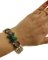 Beaded Bracelet in 9K Gold and Silver with Pearls Diamonds Onyx and Green Agate 6