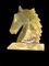 Escultura de cabeza de caballo vintage de jade tallado, Imagen 8