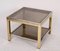 Mid-Century Italian Brass Chrome and Glass Coffee Table, 1970s, Image 8