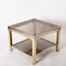 Mid-Century Italian Brass Chrome and Glass Coffee Table, 1970s, Image 5