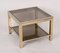 Mid-Century Italian Brass Chrome and Glass Coffee Table, 1970s, Image 6