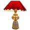 Gold Leaf Table Lamp in Glass from Vetreria Archimede Seguso, Image 1