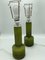 Midcentury Green Glass Table Lamps by Gert Nyström for Hyllinge. 1960s, Set of 2 2