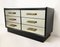 Vintage Chest of Drawers in Black Ebonized Wood 4