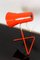 Lámpara de mesa roja de Josef Hurka para Drupol, años 60, Imagen 2