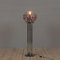 Lámpara de pie italiana de cristal de Murano soplado y cromo, años 70, Imagen 2