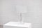 Lampada da tavolo vintage scultorea in vetro acrilico, anni '70, Immagine 1