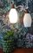 Danish Opal Glass and Teak Ceiling Lamp, Image 8