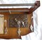 Art Deco Oak Wood Silver Wall Wardrobe with Hooks and Cloakroom Rods, 1930s 6
