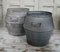 Bañera barril belga vintage galvanizada, Imagen 7
