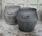 Vintage Belgian Galvanised Barrel Dolly Tub, Image 8