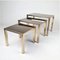 24k Gold-Plated Nesting Tables from Belgo Chrom, 1970s, Set of 3, Image 4