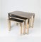 24k Gold-Plated Nesting Tables from Belgo Chrom, 1970s, Set of 3, Image 1