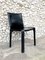CAB 412 Dining Chair in Black Leather by Mario Bellini for Cassina, 1980s, Image 11