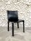 CAB 412 Dining Chair in Black Leather by Mario Bellini for Cassina, 1980s 1