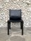 CAB 412 Dining Chair in Black Leather by Mario Bellini for Cassina, 1980s, Image 2