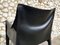 CAB 414 Sessel aus schwarzem Leder von Mario Bellini für Cassina, 1980er 12