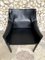 CAB 414 Sessel aus schwarzem Leder von Mario Bellini für Cassina, 1980er 7