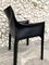 CAB 414 Sessel aus schwarzem Leder von Mario Bellini für Cassina, 1980er 11