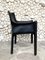 Fauteuil CAB 414 en Cuir Noir par Mario Bellini pour Cassina, 1980s 3