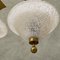 Lampada da soffitto in vetro di Murano e ottone, anni '60, Immagine 10