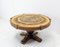 French Round Coffee Table With Vallauris Ceramic Signed Barrois, 1970s, Image 3