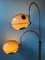 Vintage Space Age Gepo Double Arc Mushroom Floor Lamp 12