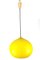 Yellow Glass Cipola Ceiling Lamp by Alessandro Pianon for Vistosi Murano, 1960s 9