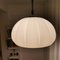 Mid-Century Italian Modern Glossy White Pull Down Pumpkin Lamp, 1960s 8