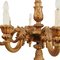 Lampadario grande barocco fiorentino in legno di noce intagliato a mano, Immagine 7