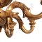 Large Florentine Baroque Chandelier in Hand Carved Walnut 3