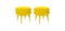 Yellow Marshmallow Stool by Royal Stranger, Set of 2, Image 1