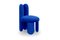 Blue Glazy Chair by Royal Stranger, Set of 4, Image 5