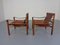 Rosewood & Leather Sirocco Safari Chairs by Arne Norell, 1960s, Set of 2, Image 7