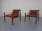 Rosewood & Leather Sirocco Safari Chairs by Arne Norell, 1960s, Set of 2, Image 6