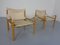 Chaises Safari Sirocco en Chêne et Cuir par Arne Norell, 1960s, Set de 2 5