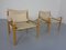 Sirocco Safari Stühle aus Eiche & Leder von Arne Norell, 1960er, 2er Set 5