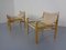 Chaises Safari Sirocco en Chêne et Cuir par Arne Norell, 1960s, Set de 2 6