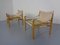 Sirocco Safari Stühle aus Eiche & Leder von Arne Norell, 1960er, 2er Set 6