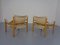 Oak & Leather Sirocco Safari Chairs by Arne Norell, 1960s, Set of 2 12