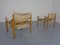 Oak & Leather Sirocco Safari Chairs by Arne Norell, 1960s, Set of 2 10