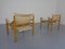 Sirocco Safari Stühle aus Eiche & Leder von Arne Norell, 1960er, 2er Set 10