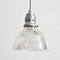 Antique Holophane Pendant Light in Glass, Image 1