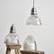 Antique Holophane Pendant Light in Glass 3