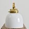 Antique Wall Light with Opaline Shade, Image 5