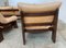 Leather Lounge Chairs from Maison Regain, Set of 3 7
